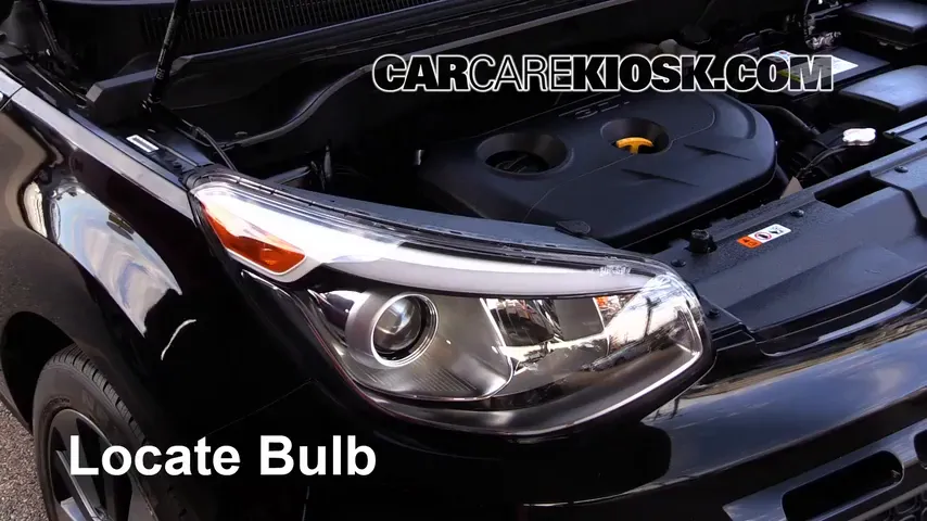 2014 Kia Soul ! 2.0L 4 Cyl. Lights Highbeam (replace bulb)